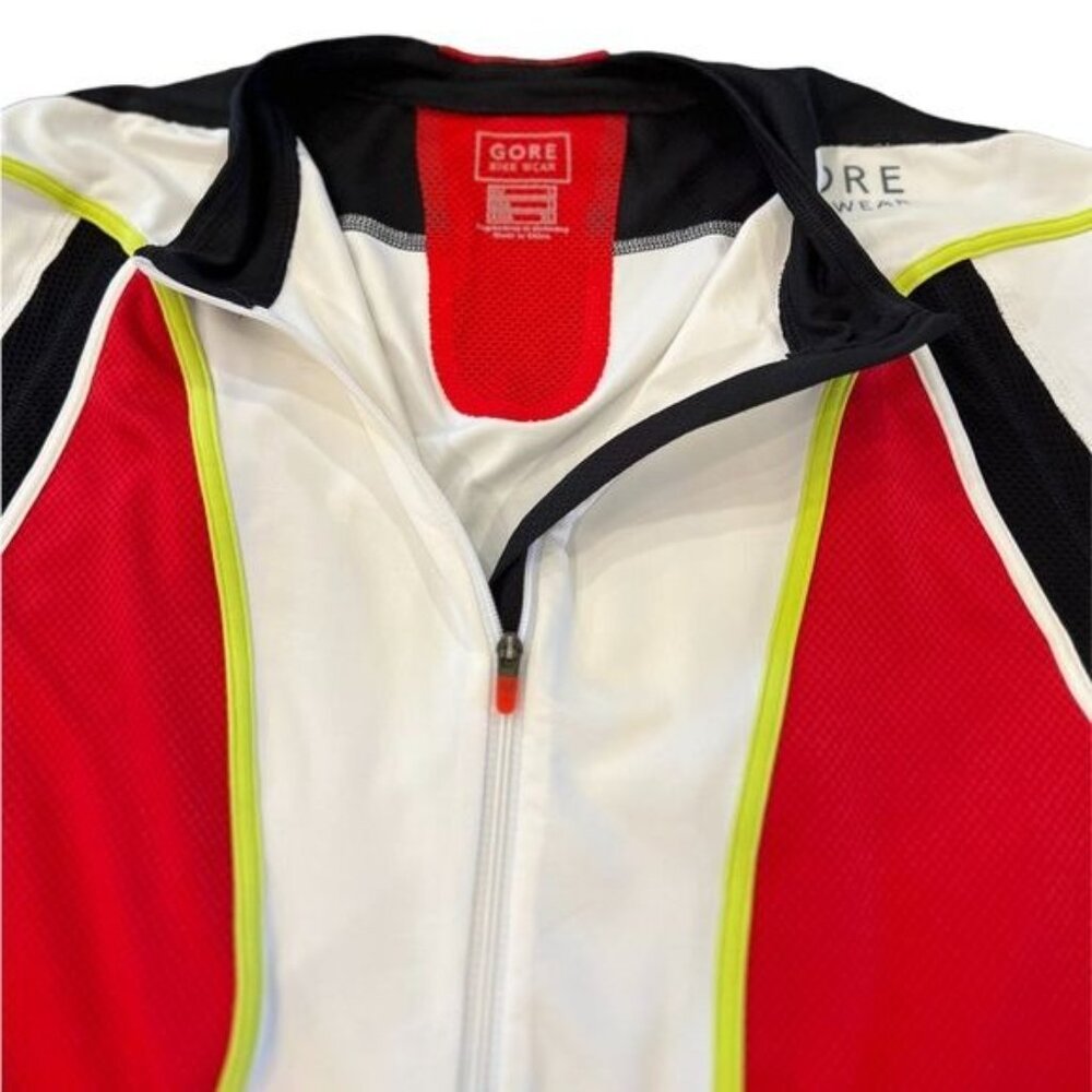 Gore Bike Wear Cycling Jersey Top Oxygen Style Size Large Red White and Black - Picture 4 of 10